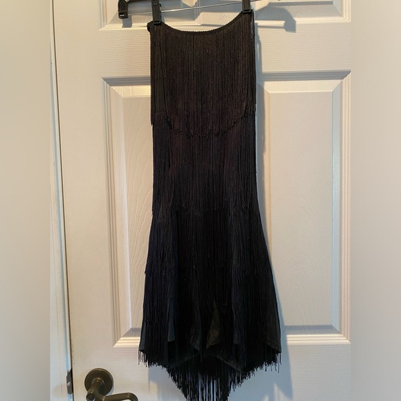 NWOT- Women's Sexy Fringe Halter Waist Tie Back Sleeveless Romper/ Jumpsuit - Picture 7 of 12